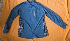 World Wide Sportsman Mens Medium Blue Viper Long Sleeve Fishing Boating Outdoor