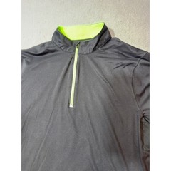 Champion Pullover Mens Large Black Good Duo Dry Quarter Zip Athletic Long Sleeve