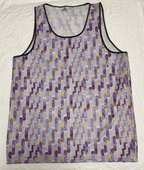 Bear Wear Mesh Tank Pride Purple Festival Palm Springs WeHo Hillcrest Summer EUC