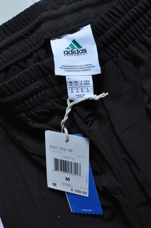 Adidas equipment EQT track pants Mens Medium black/white gallery
