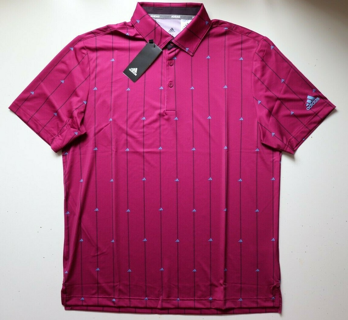 ADIDAS ULTIMATE365 GOLF LOGO PRINT SHORT SLEEVE POLO SHIRT TOP FS6736 MEN M gallery
