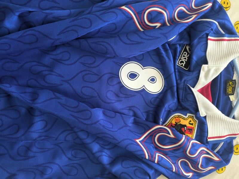 Vintage Asics jfa Japan legend nakata futbol soccer jersey shirt large new gallery