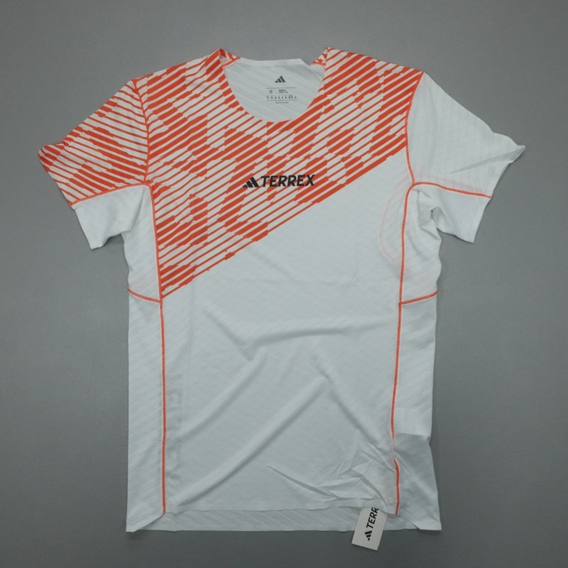 Adidas Terrex Techrock Elite T-Shirt White/Orange Men's Size M $85 JX2744 gallery