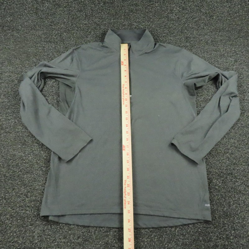 Champion Pullover Mens Medium Gray Duo Dry Quarter Zip Athletic Top Breathable gallery
