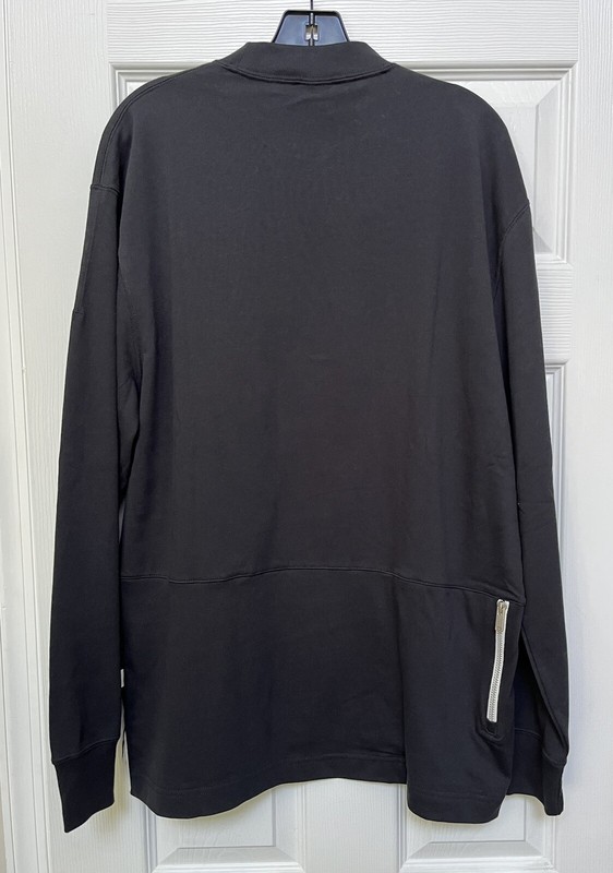 NWT Nike Sportswear Premium Essentials Mock Neck Shirt Black Men's Medium gallery