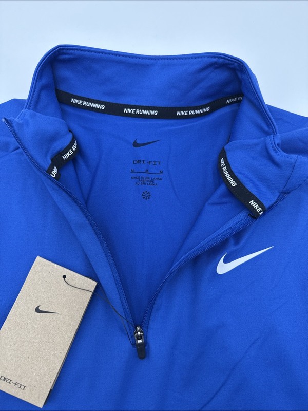 $75 Nike Men’s Dri-Fit Element 1/2 Zip Shirt Running DH4949-493-Blue-Medium-New gallery