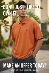 Brooks Brothers Men’s Rust colored Polo Shirt