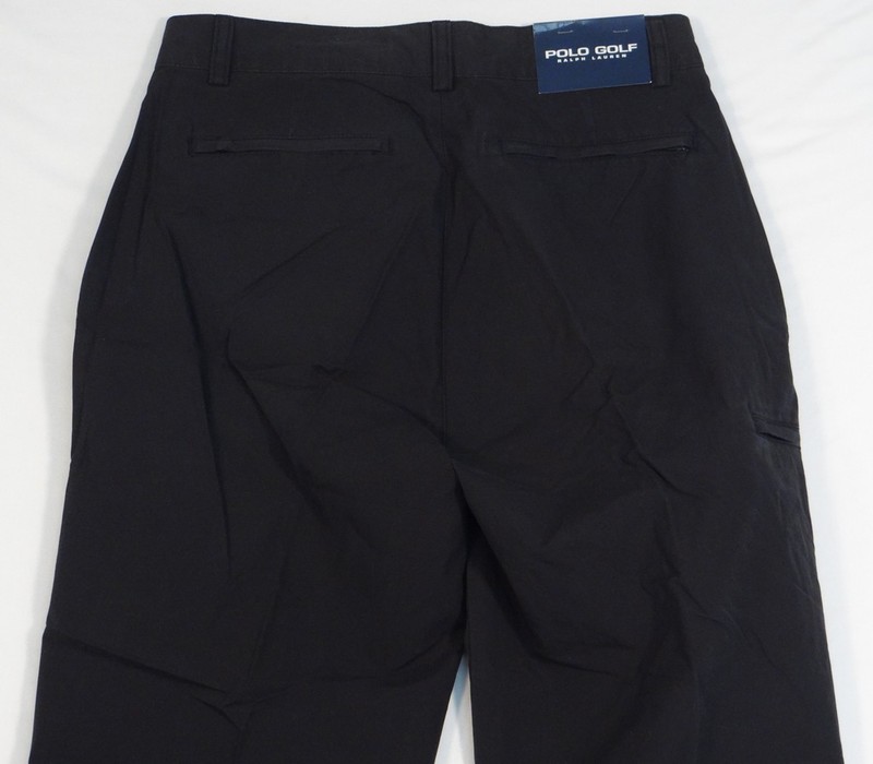 Polo Golf Ralph Lauren Black Flat Front Pants Mens NWT gallery