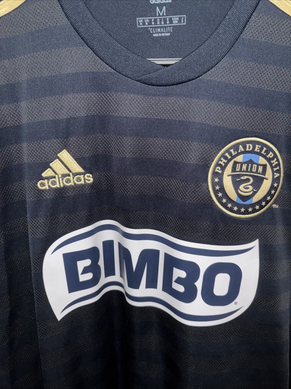 Adidas BIMBO Pregame Short Sleeve Soccer Jersey Navy Size Med gallery