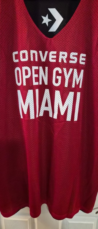 CONVERSE OPEN GYM MIAMI BASKETBALL JERSEY ALLESON XL REVERSIBLE G LEAGUE TRYOUT gallery