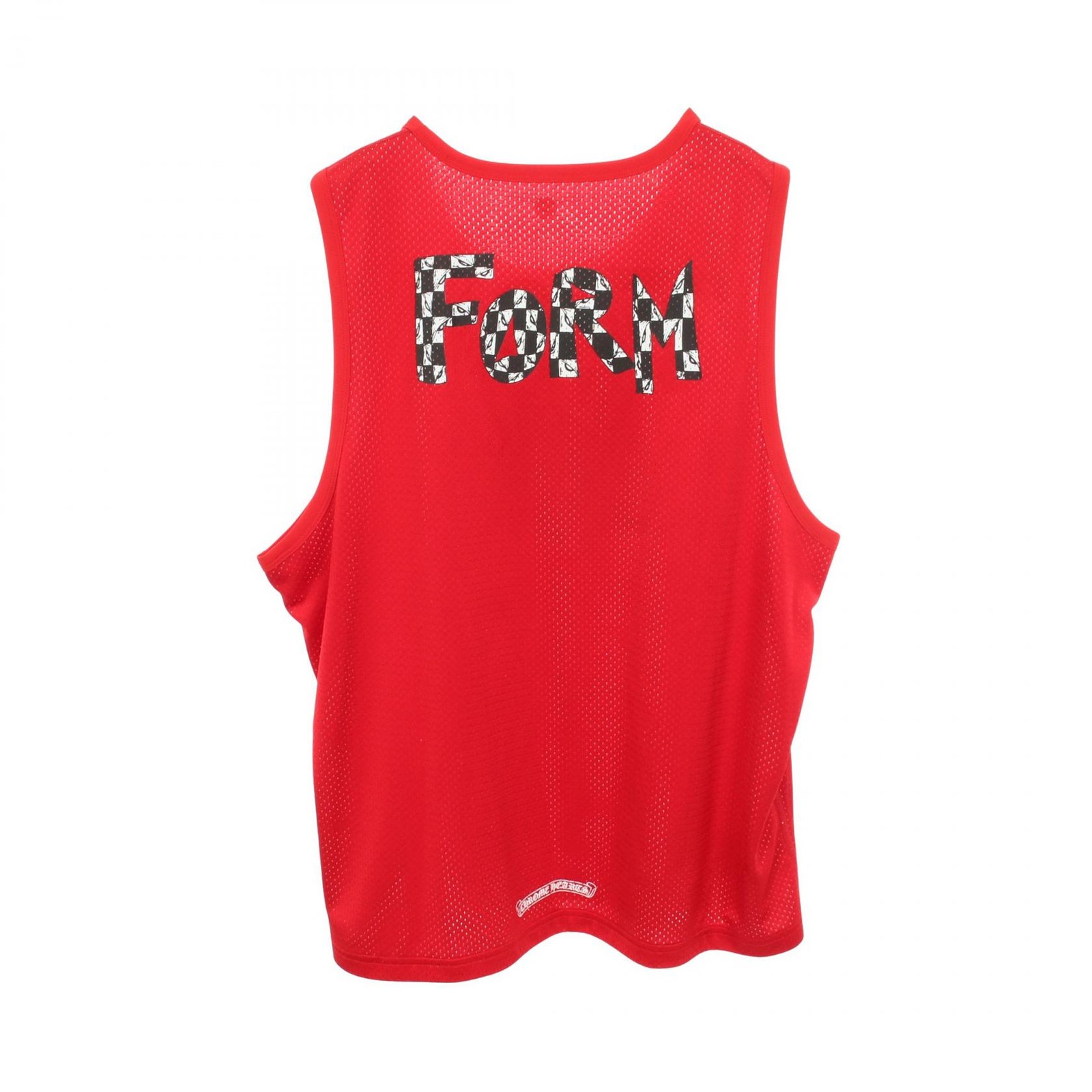 CHROME HEARTS MATTY BOY TEAM Reversible Mesh Tank top Nylon Red mens size L gallery
