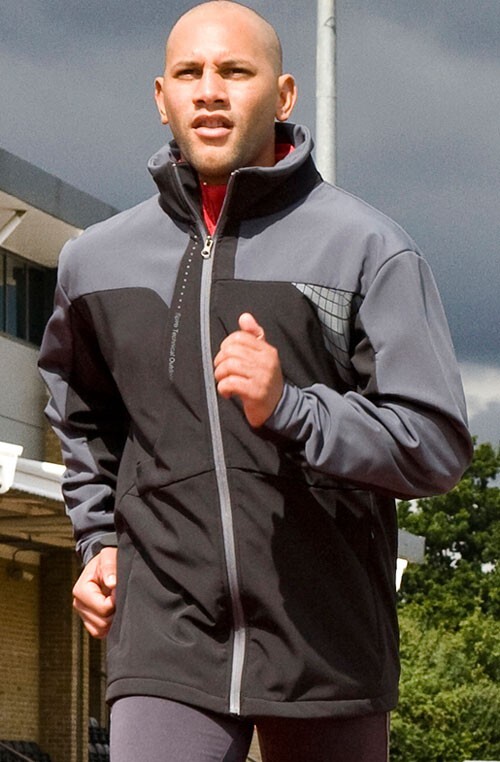 Spiro Activewear Softshell Jacket S175M Black/Grey Men's SMALL - Free P&P gallery