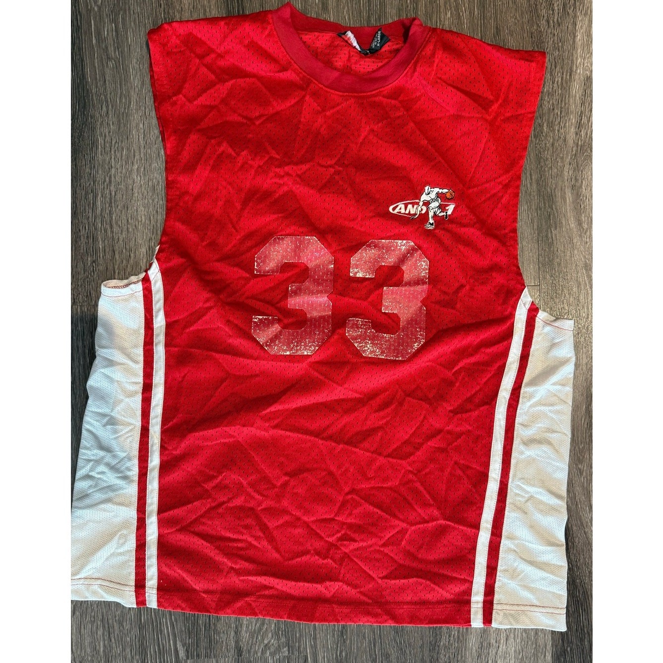 Vintage Y2K AND1 Basketball Streetball Jersey Men's XL Blockecore Red Mesh OBO gallery