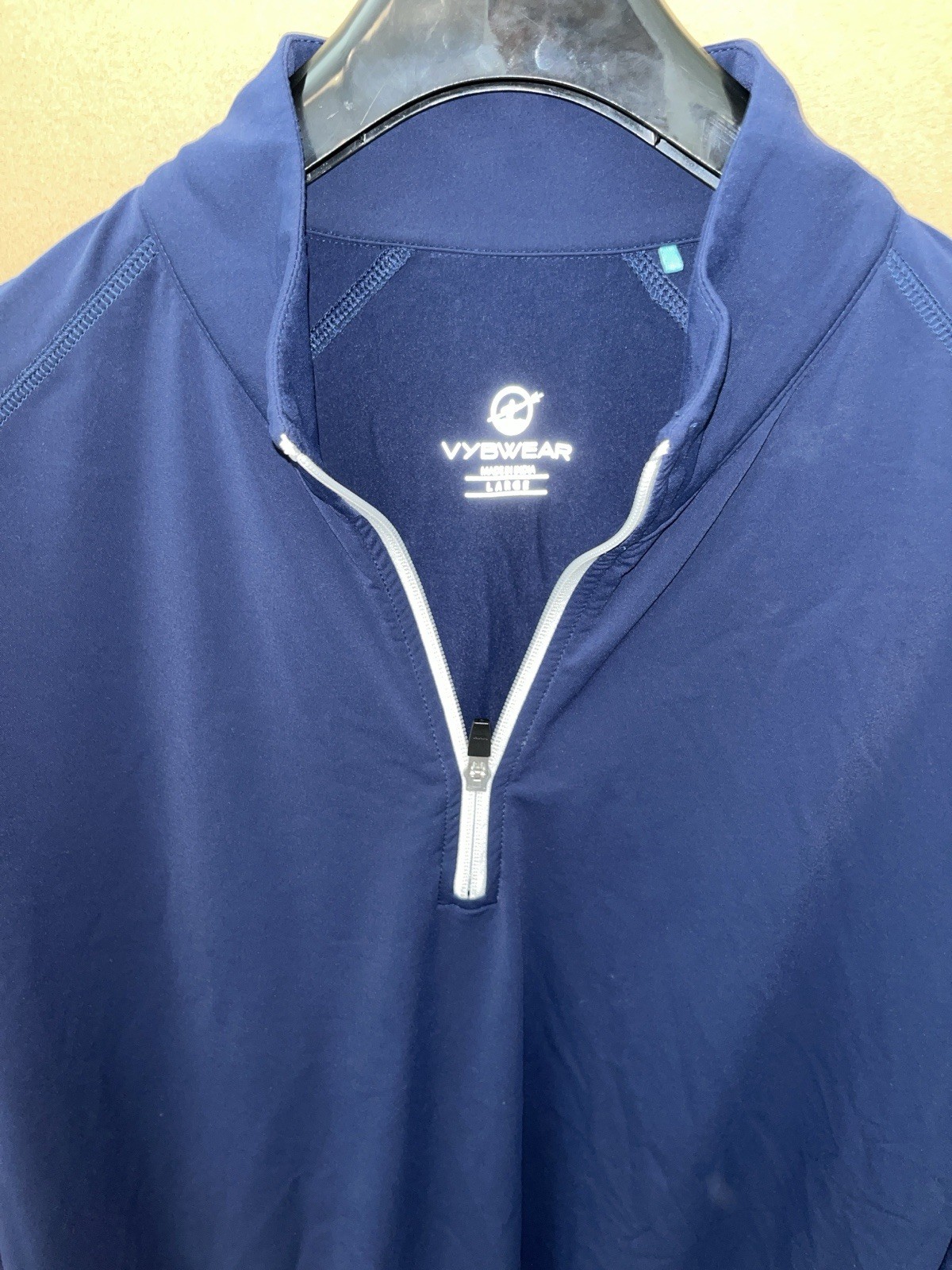 MINT MENS TRADEWIND QUARTER ZIP 1/4 LARGE NAVY BLUE STRETCH MINT gallery