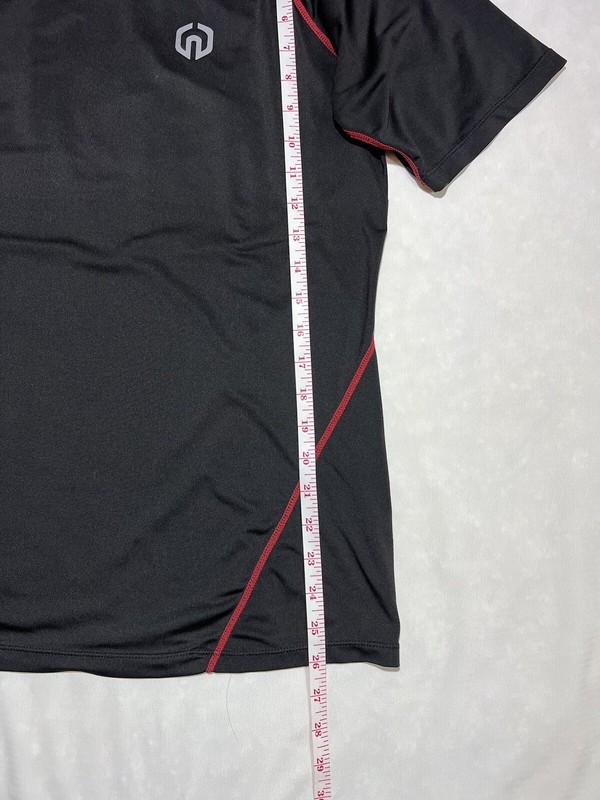 Men’s Athletic Short Sleeve T-Shirt Color Black Size L gallery