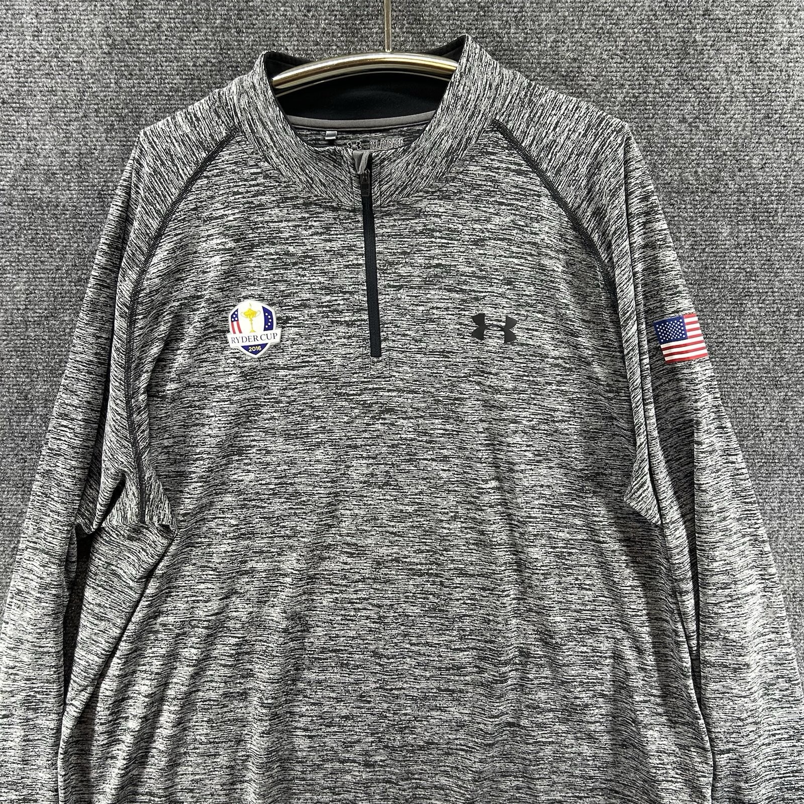 Ryder Cup 2016 Under Armour 1/4 Zip Sweater Pullover 2XL HeatGear Golf Shirt gallery