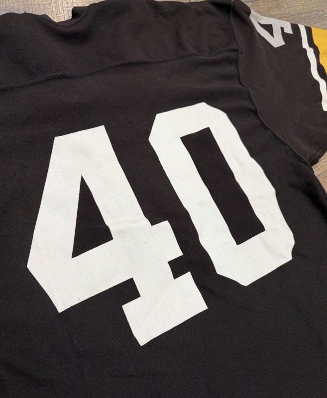 Vintage 60s 70s Wilson Delran Highschool Football Jersey #40 Durene Large USA gallery