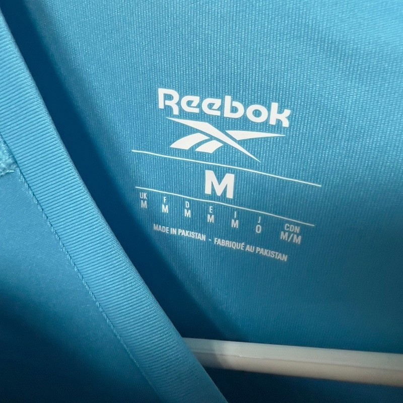 Reebok Men's Short Sleeve Crewneck Training Tech T-Shirt Blue Size M gallery