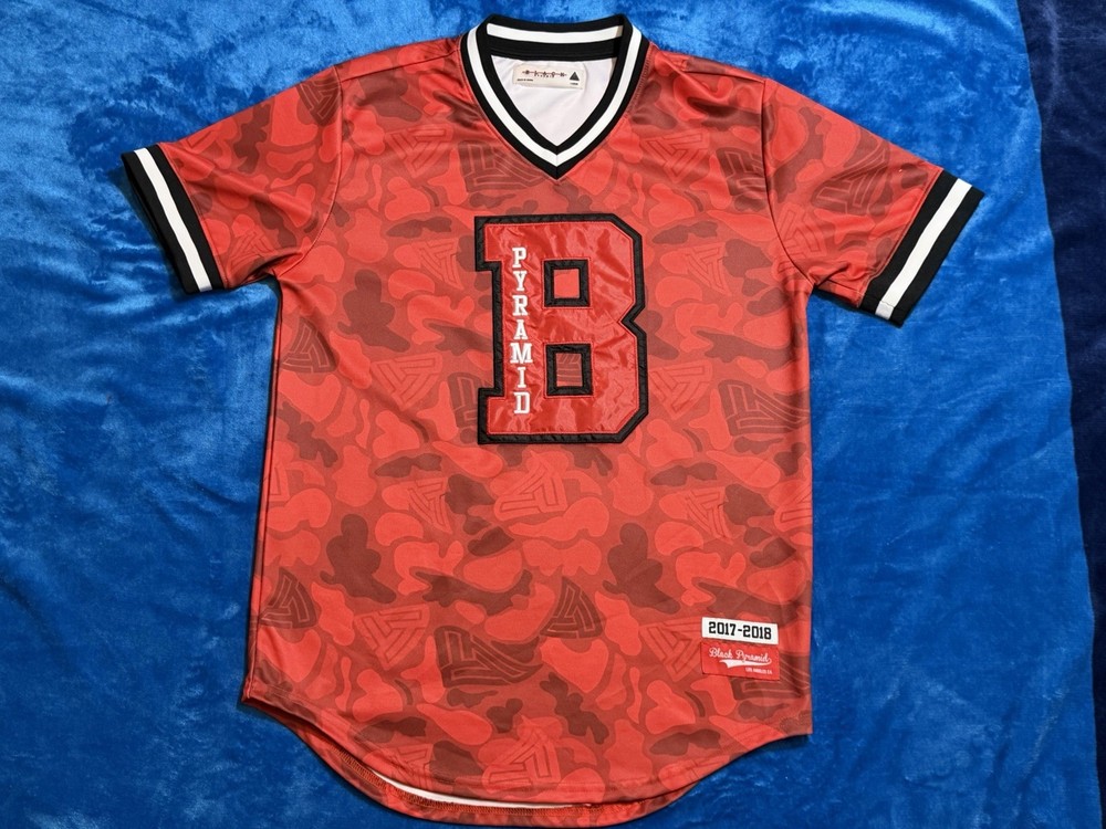 Black Pyramid Red Camo 2017-2018 Jersey Size Large