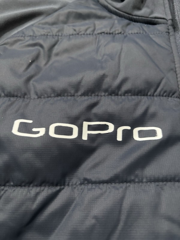 Under Armour Storm Full Zip Golf Vest W/ Sponsor. Mens XL. Blue. GoPro. gallery