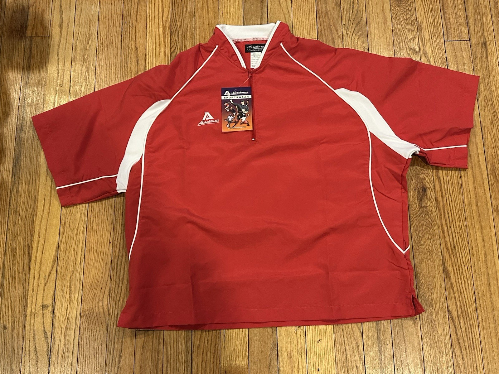 Akadema Pullover Red Dugout Practice Jacket M Baseball gallery