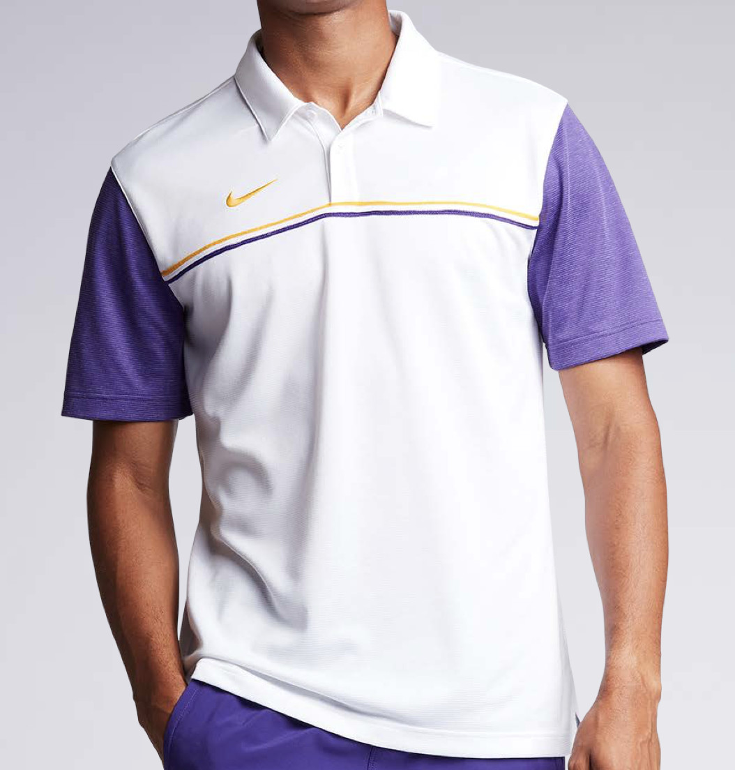 NIKE Color Block White Gorge Green Yellow S/S Sideline Polo Shirt NEW Mens 2XL gallery