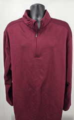 Callaway Golf Pullover 2XLT TALL Red 1/4 Zip Golf Golfer Thermal Long Sleeve !