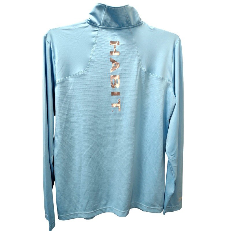 Habit Pullover Athletic Shirt Solar Factor Long Sleeve Norse Blue M gallery
