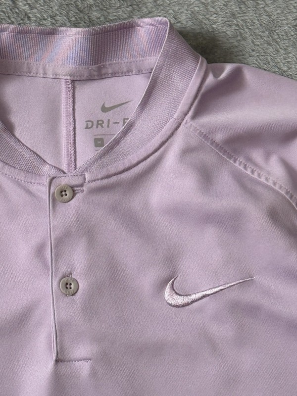 Nike Court Dri-Fit Victory Blade Polo Golf Tennis Shirt Men’s M Lilac FAST SHIP! gallery