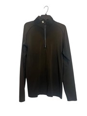 Lululemon Metal By Vent Tech Half Zip Top Pullover Large Brown Black