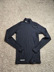 Under Armour ColdGear Mock Shirt Mens Medium Black Compression Long Sleeve