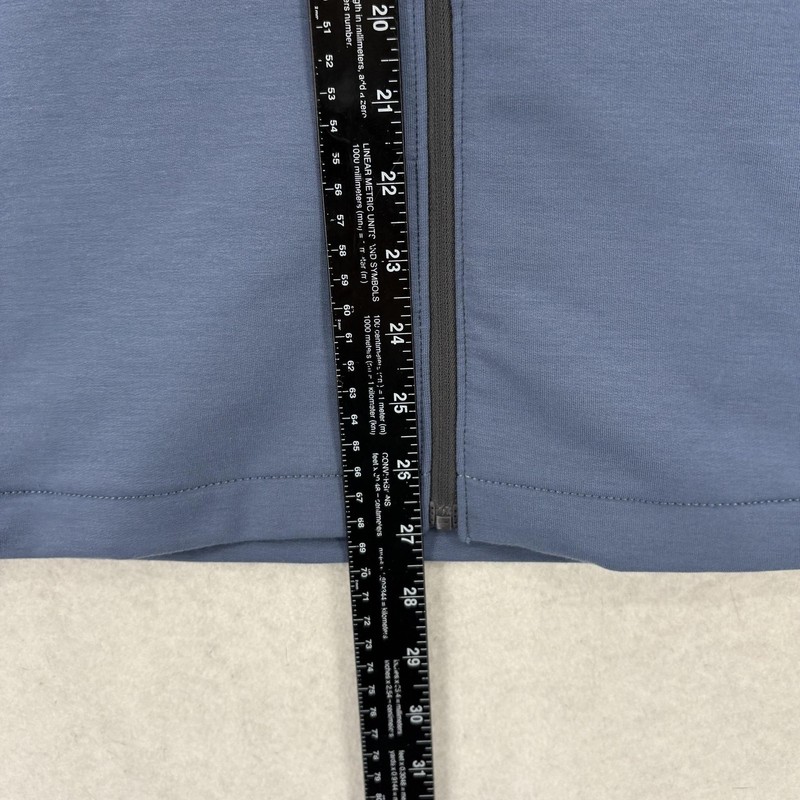 VRST Hooded Vest Mens Medium Blue Sleeveless Full Zip Performance Training Gym gallery