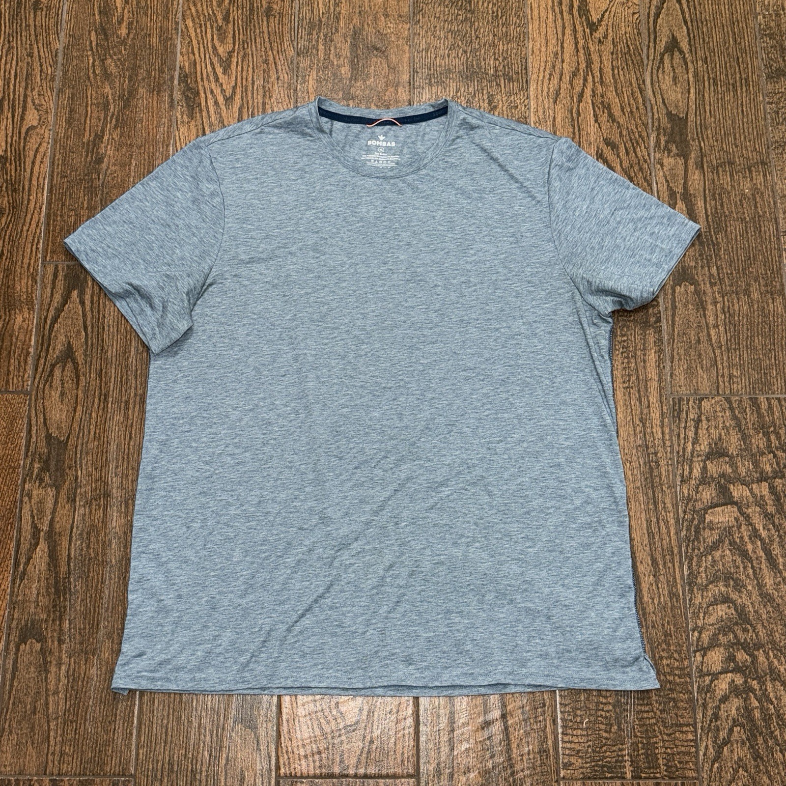 Bombas Mens Blue Short Sleeve Crew Cotton/Poly T Shirt Size. XL gallery