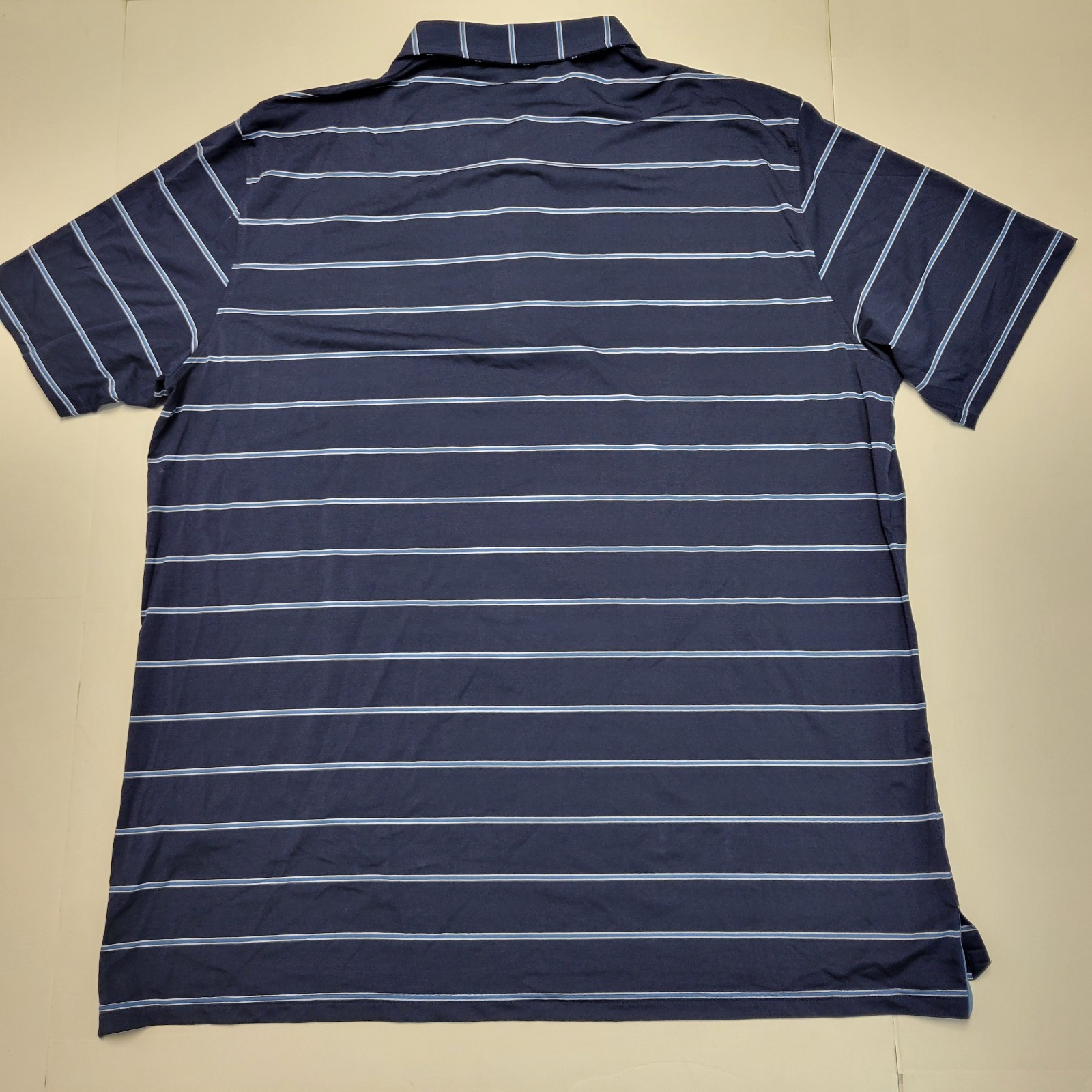 $84 NEW MicroAir Polo SHIRT Harbor Stripe Blue Men 2XL XX-LARGE Performance TASC gallery
