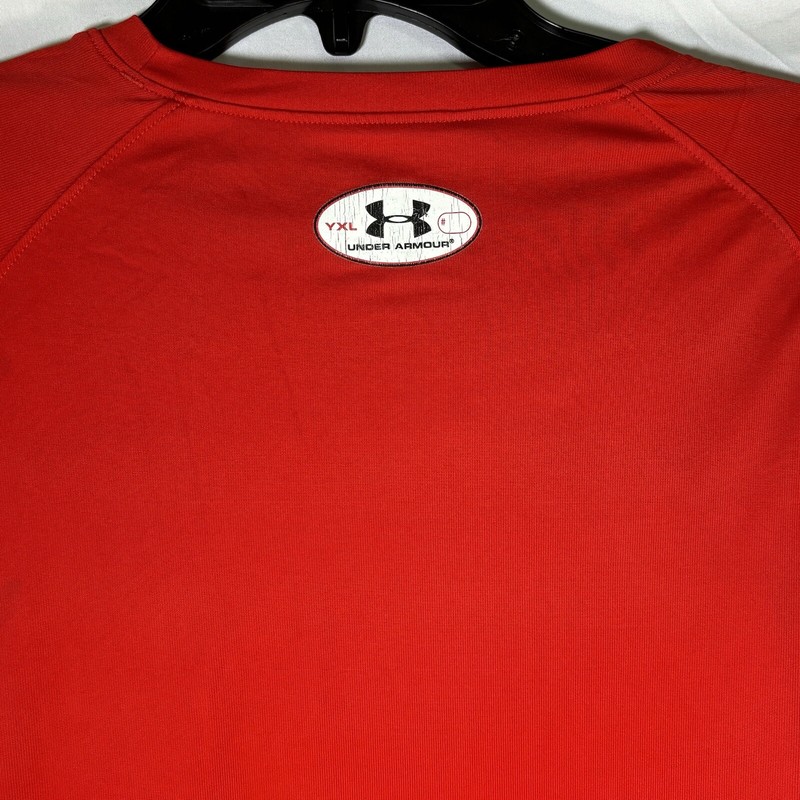 Under Armour HeatGear Long Sleeve Compression Shirt Red Size YXL gallery