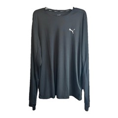 PUMA MENS RUN REFLECTIVE DESIGN MOISTURE MANAGEMENT DRYCELL SIZE XL -BLACK TOP