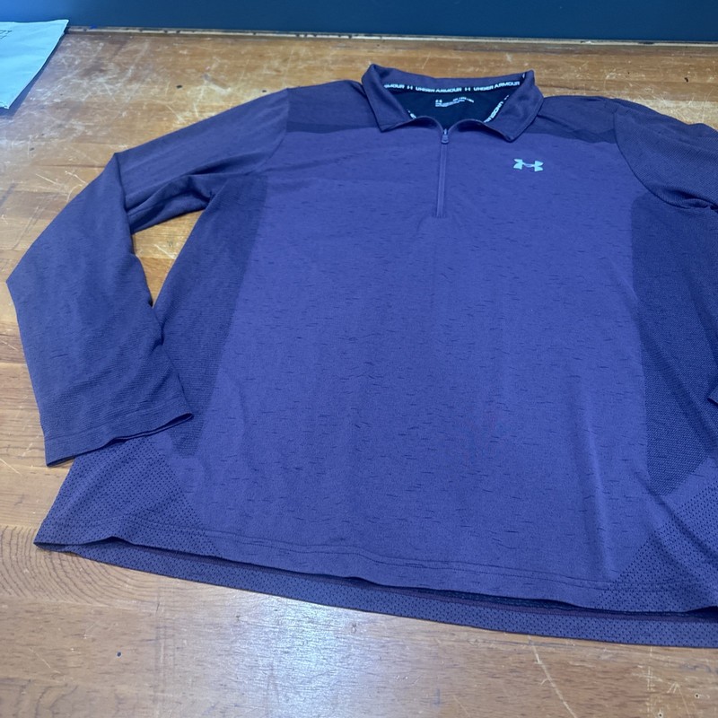 Under Armour 1/4 Zip Pull Over Men’s 3XL Purple Long Sleeve Cpix gallery