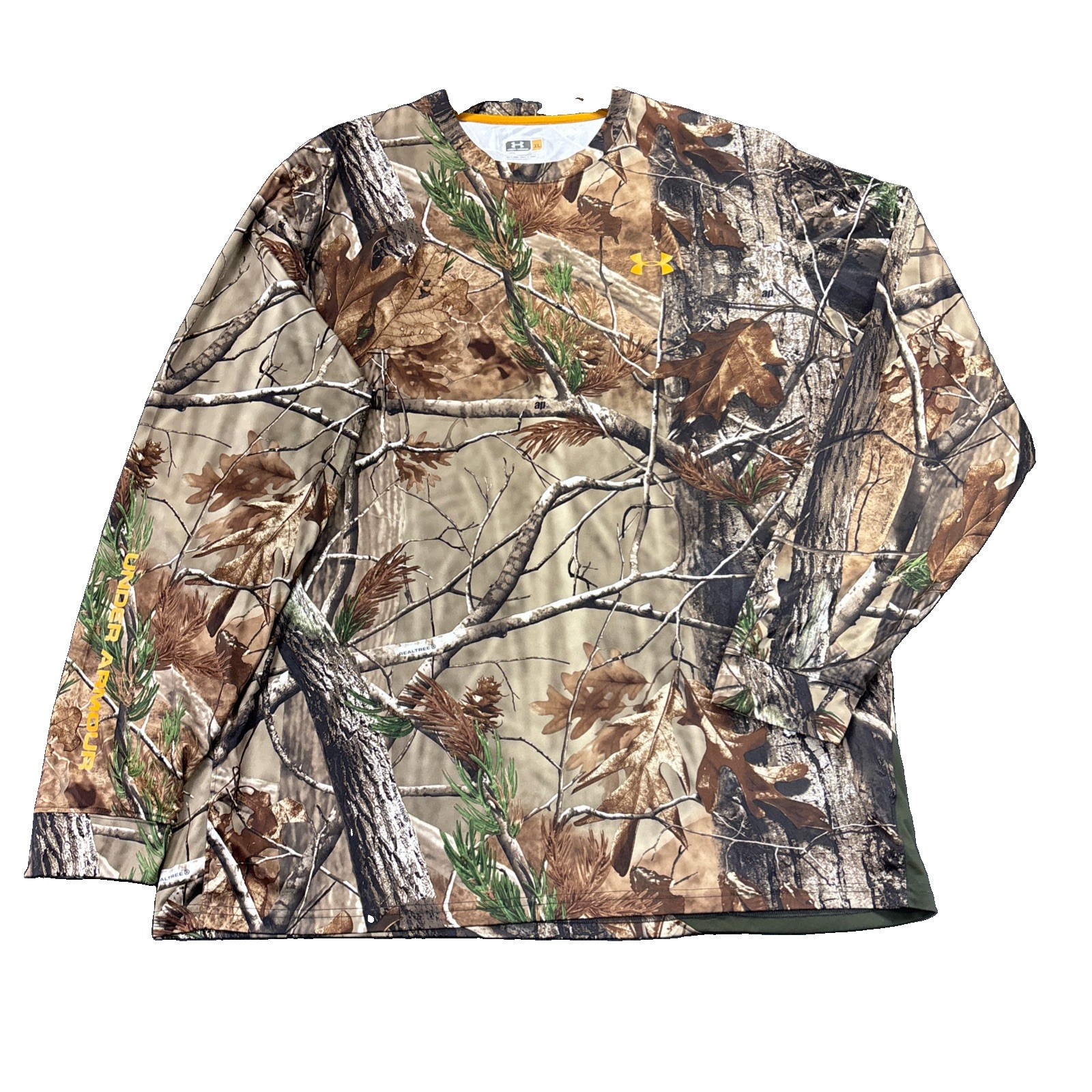 Under Armour Realtree Camo Shirt Mens XL Long Sleeve Hunting Outdoor Performance gallery