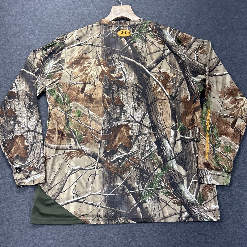Under Armour Realtree Camo Shirt Mens XL Long Sleeve Hunting Outdoor Performance gallery