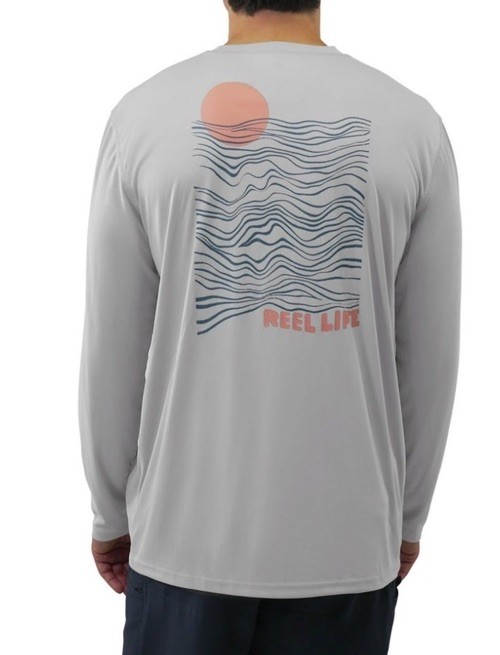 Reel Life Men’s Sun Defender Lightweight Long Sleeve UV T-Shirt Small New gallery