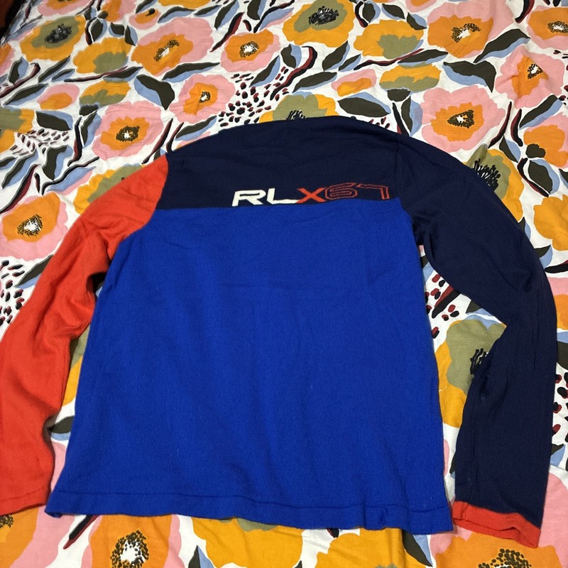 RLX 67Ralph Lauren Long Sleeve Pullover Sz L Multi Color No Returns gallery