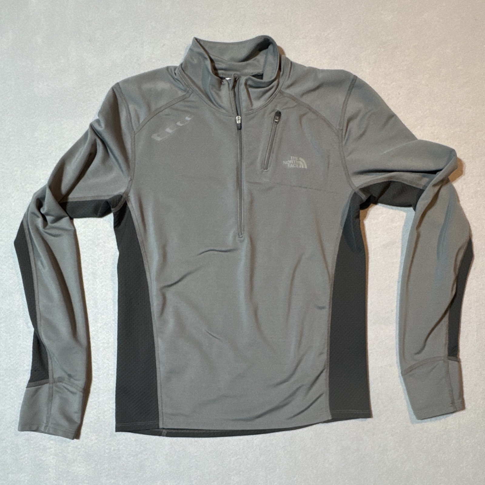 The North Face Flight Series Men's S Gray/Black Colorblock 1/4 Zip Mock Neck S gallery