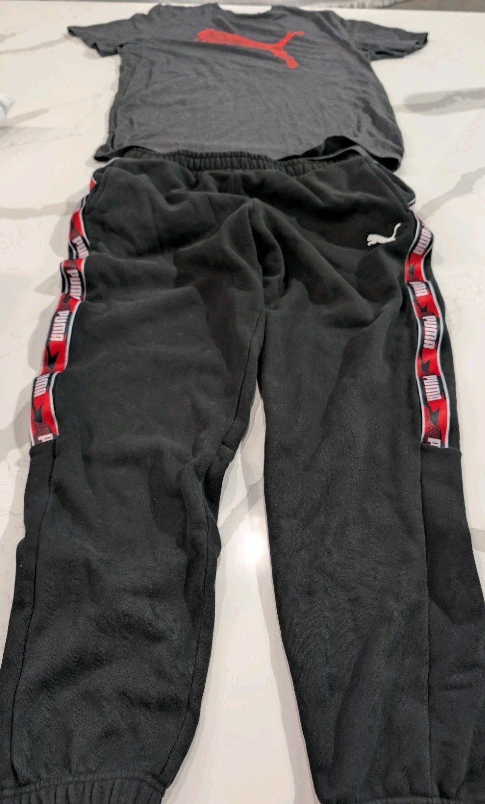 Puma Men's Bundle Size Large Red Gray Black gallery