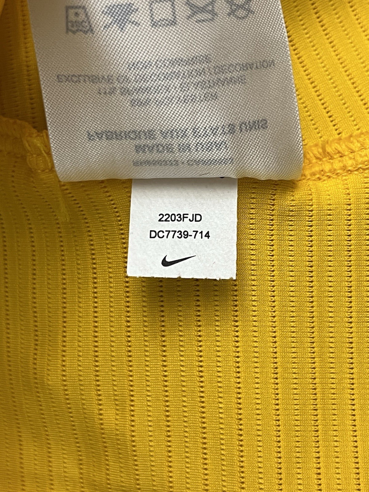 Nike Pro Elite Baylor Bears Yellow Running Singlet Men’s Size XL DC7739-714 gallery