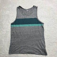 Old Navy Soft-Washed Colorblock Tank Top Gray Teal Light Blue Men’s S