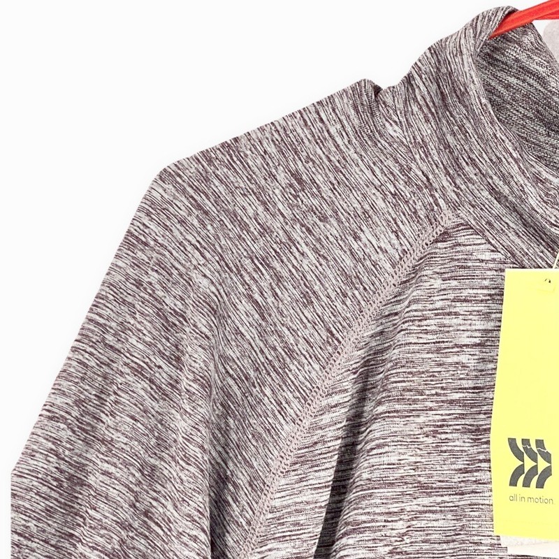 All in Motion™ Men's Seamless 1/4 Zip Pullover Top Berry Size 2XL gallery