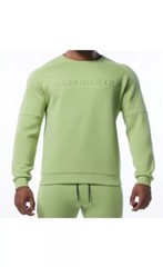 Alphalete ELMTS Long Sleeve Pullover – Light Green, Size Large