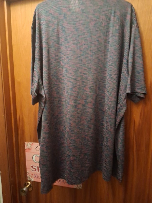 NWT Michel Rouen Men's Performance Polo Golf Shirt. Space Dye Stripe, Size 3XL. gallery