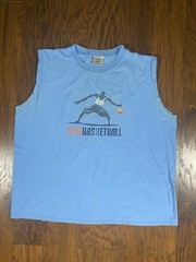 Vtg Nike Tank Top Shirt Mens XL Y2K Streetball Logo Sleeveless Distressed