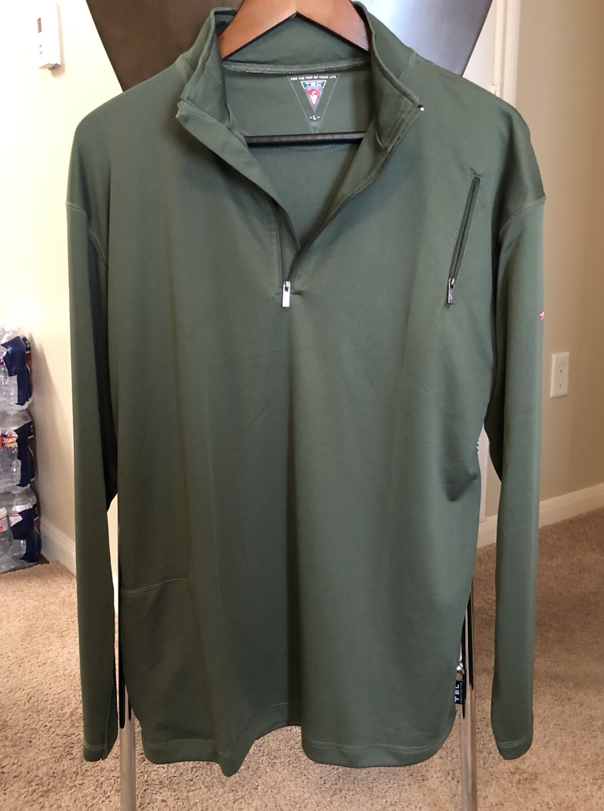 TEC Technology Enabled Clothing SEV Quarter Zip - Green gallery